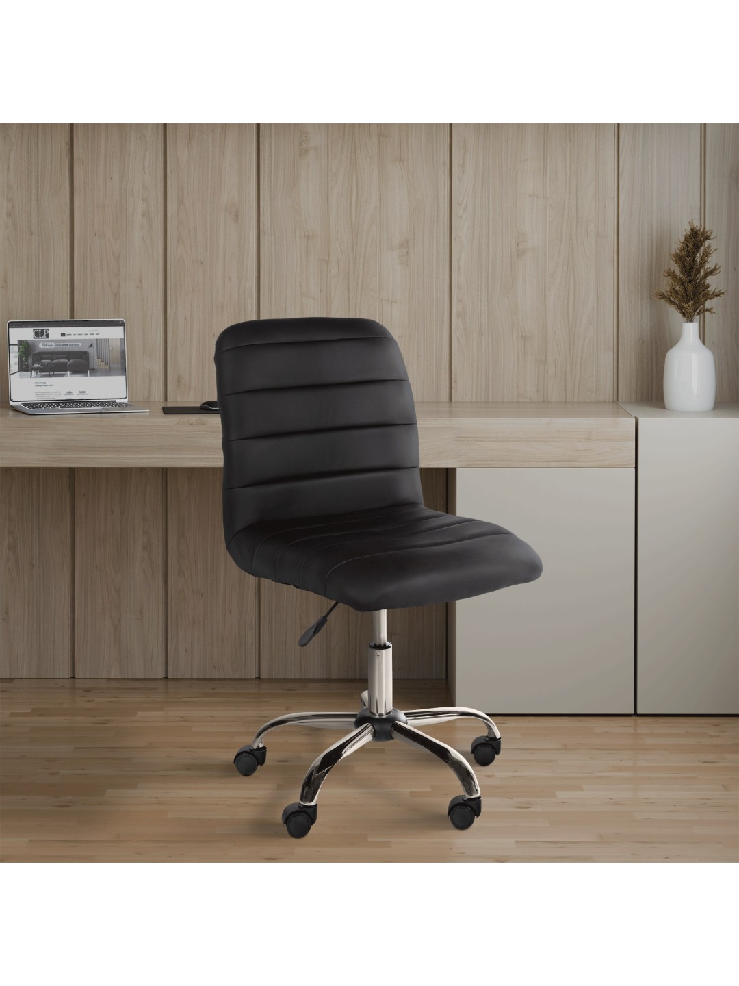 Työjakkara Redding keinonahkaa, ruskea