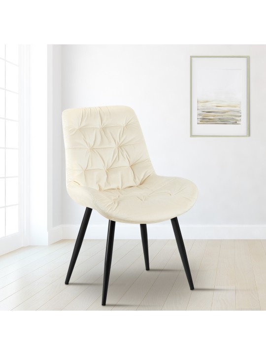 2 Rossford-ruokailutuolin sarja, kermanvärinen