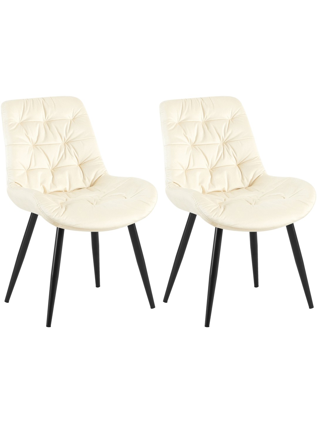 2 Rossford-ruokailutuolin sarja, kermanvärinen