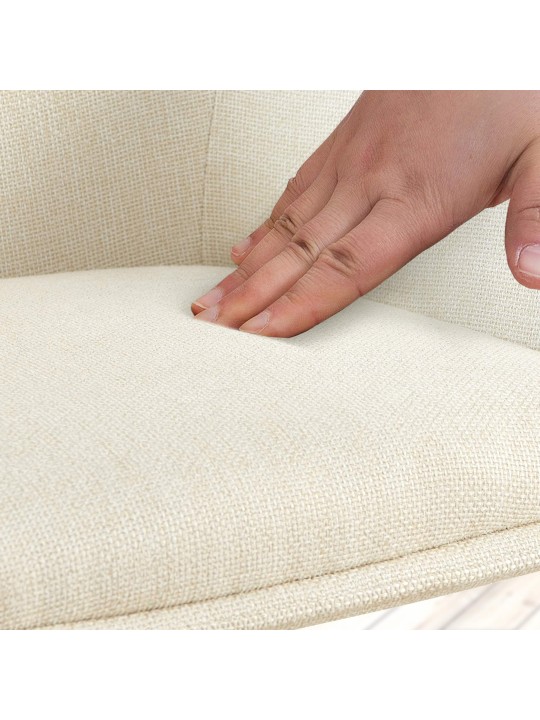 2 tuolin setti Tipton kangas, kermanvärinen