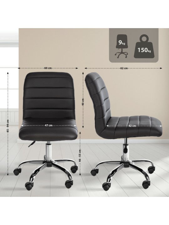 Työjakkara Redding keinonahkaa, ruskea