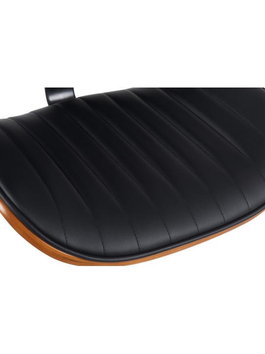 2 baarijakkaran setti Clawson keinonahkaa, pähkinä/musta 2 baarijakkaran setti Clawson keinonahkaa, pähkinä/musta