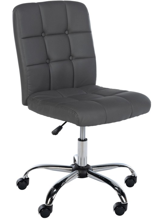 Työjakkara Trenton keinonahkaa, harmaa