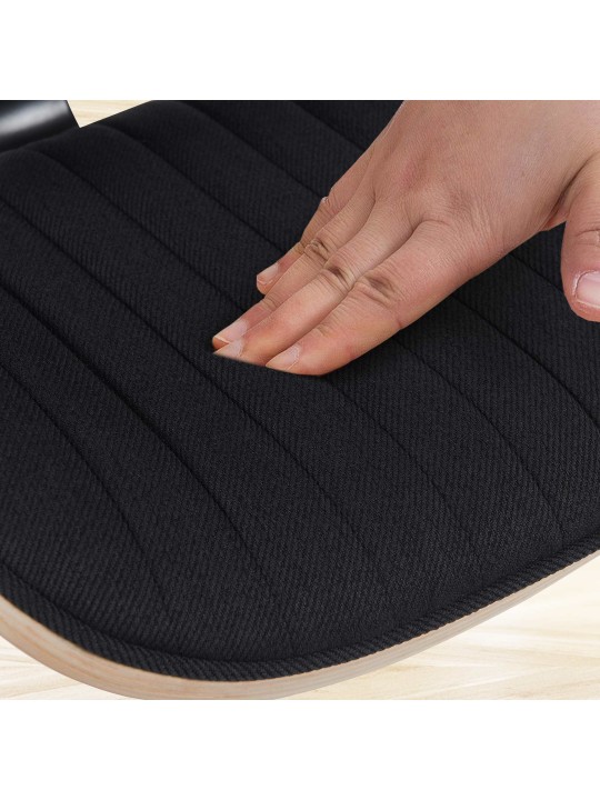 2 baarijakkaran sarja Clawson kangas kromi, luonnonvärinen/musta