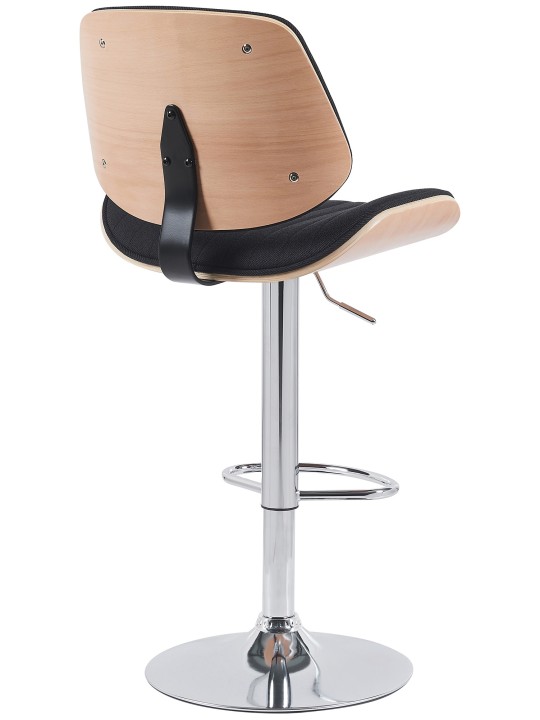 2 baarijakkaran sarja Clawson kangas kromi, luonnonvärinen/musta