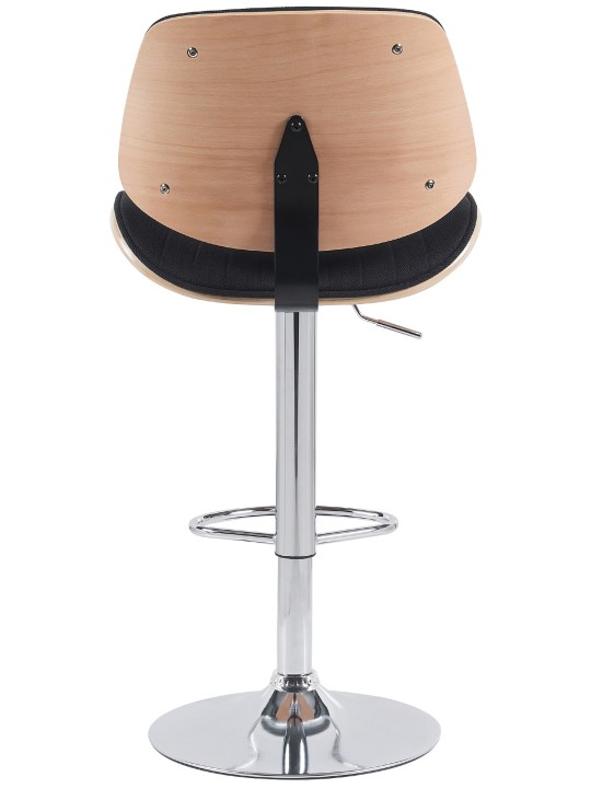 2 baarijakkaran sarja Clawson kangas kromi, luonnonvärinen/musta