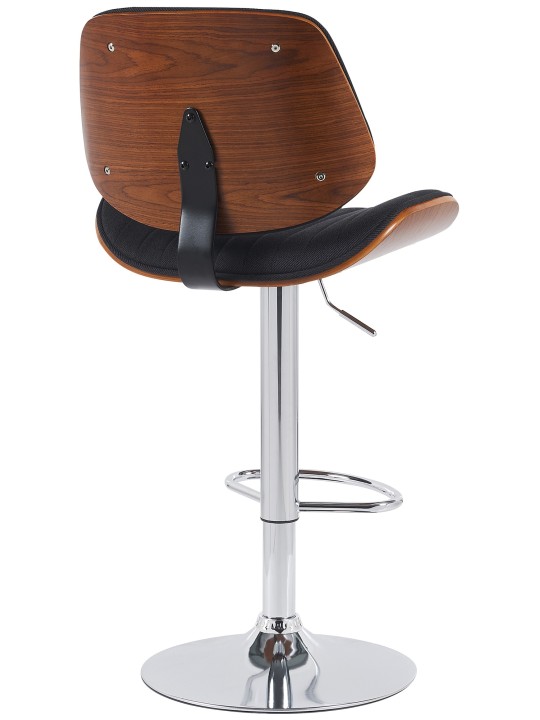 2 baarijakkaran sarja Clawson kangas kromi, pähkinä/musta