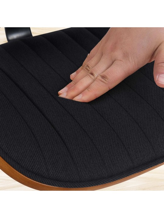 2 baarijakkaran sarja Clawson kangas kromi, pähkinä/musta