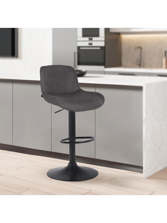 2 baarijakkaran setti Solon kangasta, tummanharmaa