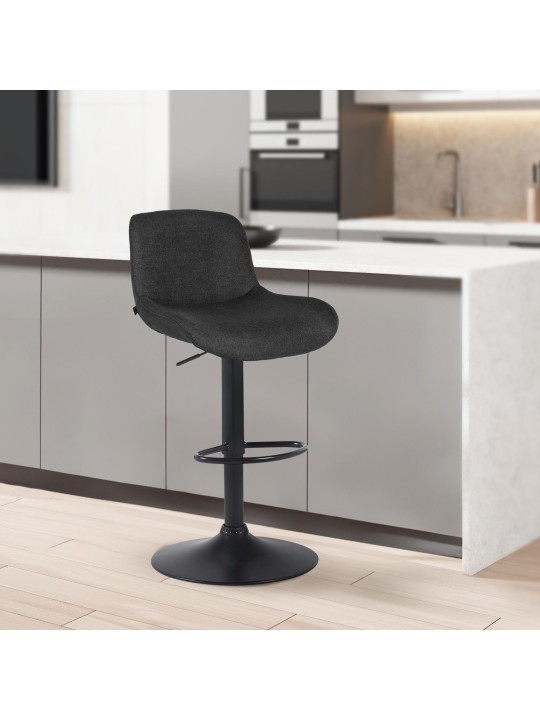 2 baarijakkaran setti Solon kangasta, musta