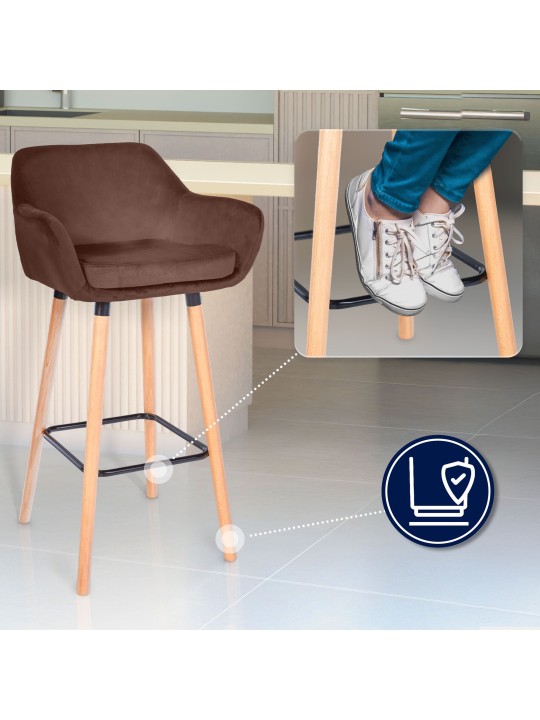 Baarijakkara Grant velvet, kahvi