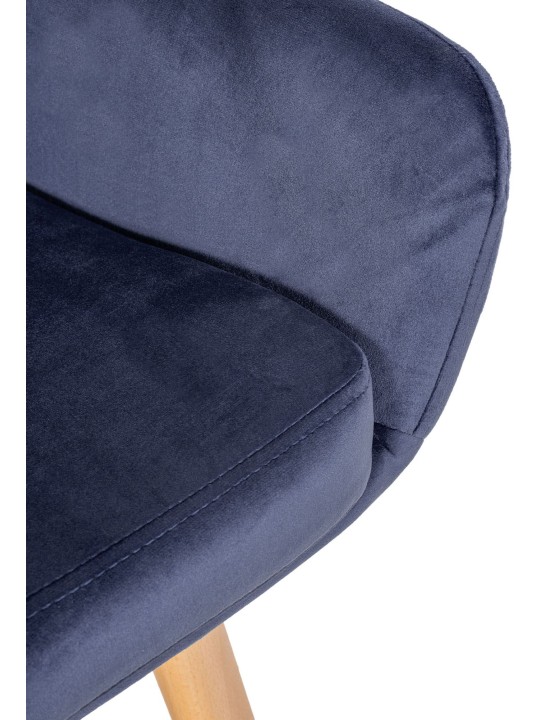 Baarijakkara Grant velvet, tummansininen