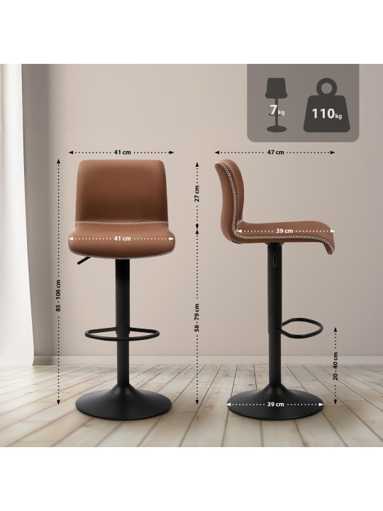 Baarijakkara Henchy keinonahka, ruskea Baarijakkara Henchy keinonahka, ruskea