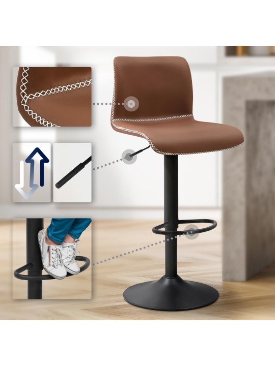 Baarijakkara Henchy keinonahka, ruskea Baarijakkara Henchy keinonahka, ruskea