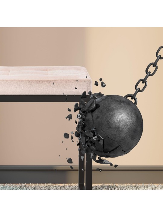 Penkki Barci B samettia, kermanvärinen