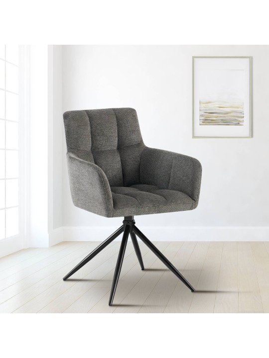 Ruokasalin tuoli Jonah kangasta, tummanharmaa