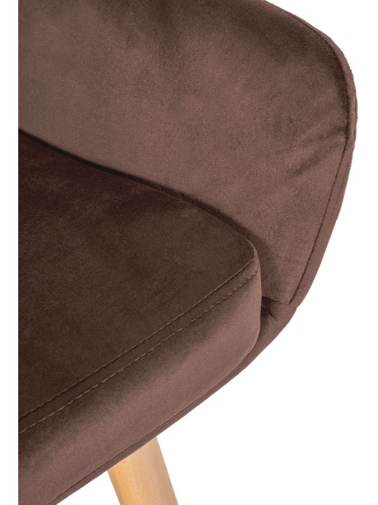 2 baarituolia Grant velvet, kahvi