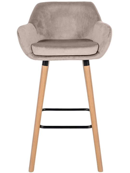 2 baarituolia Grant velvet, kermanvärinen