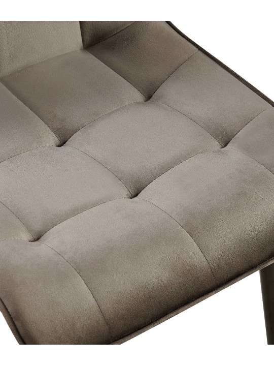 Setti 2 ruokasalin tuolia Gifford velvet, antrasiitti