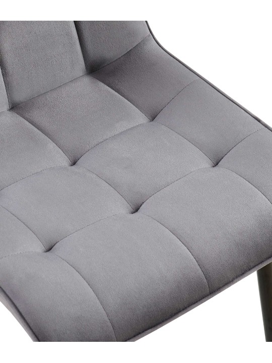 Setti 2 ruokasalin tuolia Gifford velvet, tummanharmaa