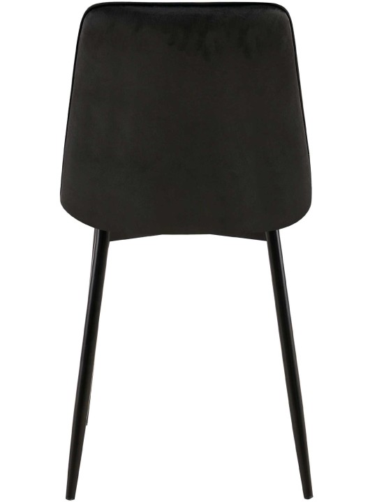 Setti 2 ruokasalin tuolia Gifford velvet, musta