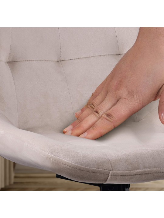 2 ruokapöydän tuolin setti Merna velvet, kermanvärinen