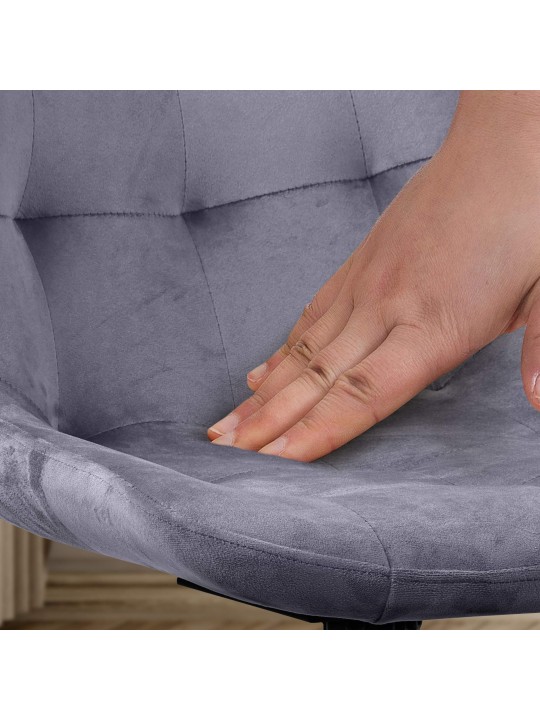 2 ruokapöydän tuolin setti Merna velvet, tummanharmaa