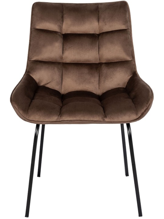 2 tuolin setti Saranda velvet, ruskea 2 tuolin setti Saranda velvet, ruskea