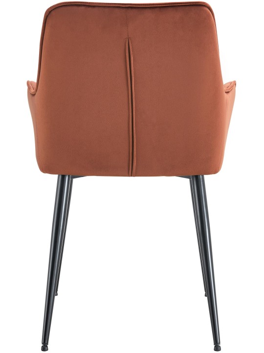 2 Ferndale-samettiruokailutuolin sarja, ruskea 2 Ferndale-samettiruokailutuolin sarja, ruskea