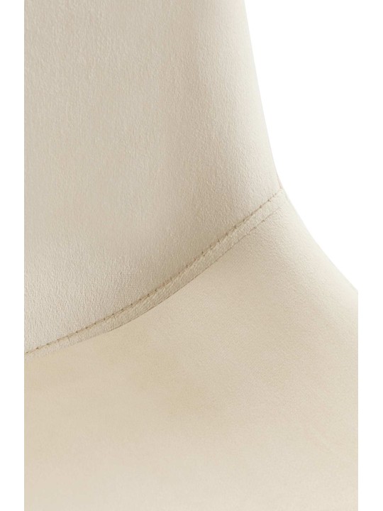 2 ruokapöydän tuolin setti Lewes velvet, kermanvärinen