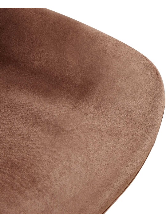 2 ruokapöydän tuolin setti Lewes velvet, ruskea 2 ruokapöydän tuolin setti Lewes velvet, ruskea