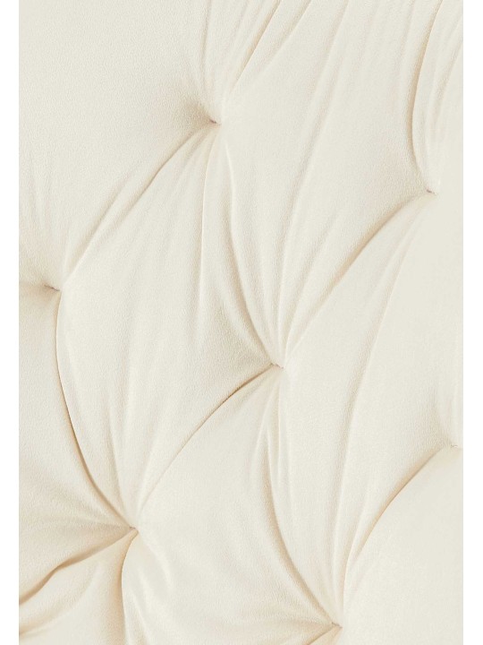 Sarja 2 ruokasalin tuolia Wallace velvet, kermanvärinen