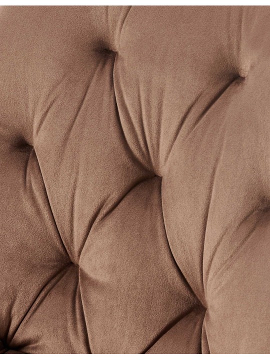 Sarja 2 ruokasalin tuolia Wallace velvet, ruskea