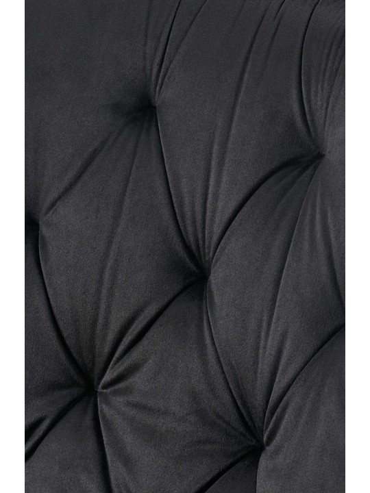 Sarja 2 ruokasalin tuolia Wallace velvet, musta