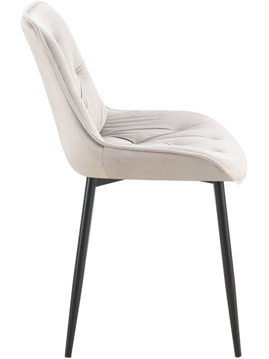 Sarja 2 ruokasalin tuolia Wallace velvet, harmaa