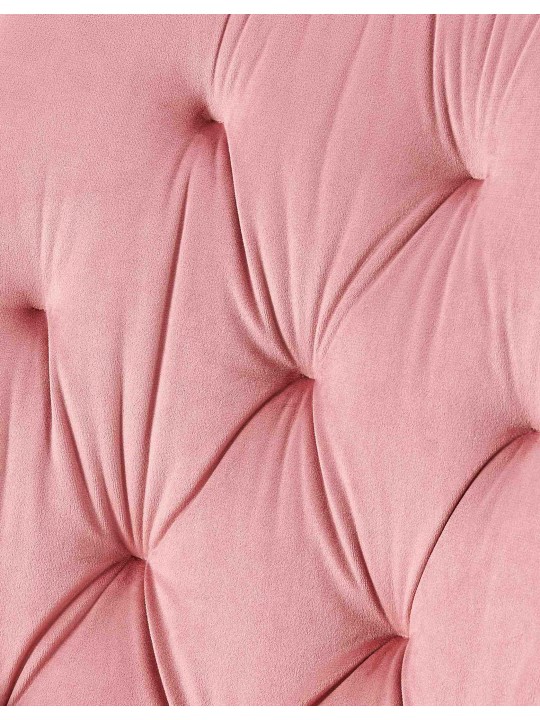 Sarja 2 ruokasalin tuolia Wallace velvet, vaaleanpunainen