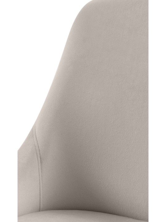 Ruokailuhuoneen tuoli Elmira samettikultainen, harmaa