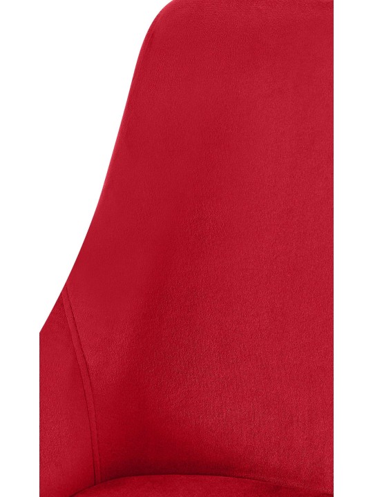 Ruokailuhuoneen tuoli Elmira samettikultainen, punainen
