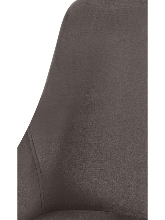 Ruokailuhuoneen tuoli Elmira samettikultainen, antrasiitti