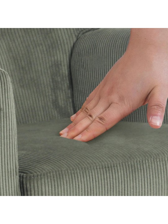 Kioni Cord nojatuoli, vihreä