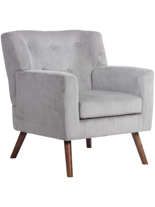 Kioni Cord nojatuoli, harmaa