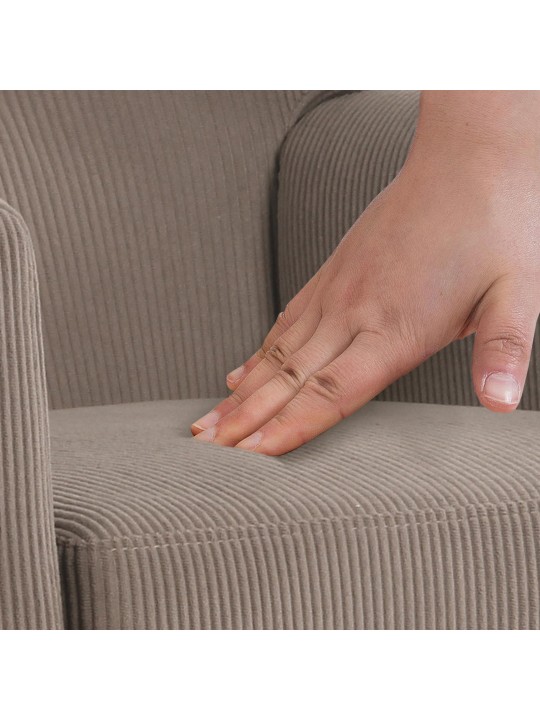 Kioni Cord nojatuoli, tummanruskea