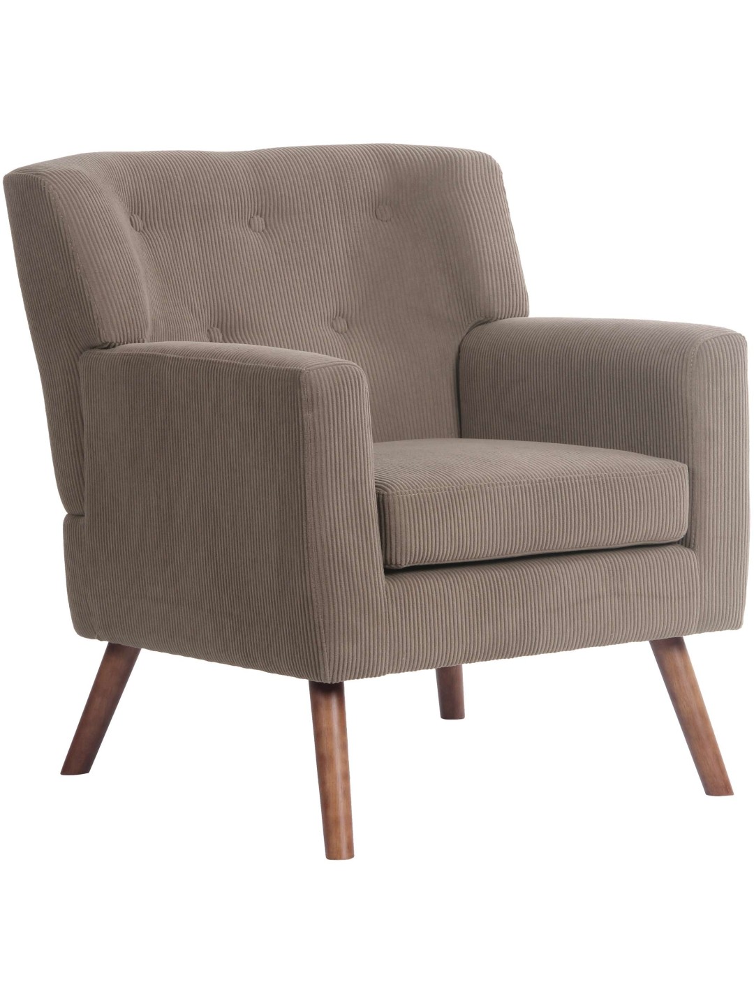 Kioni Cord nojatuoli, tummanruskea