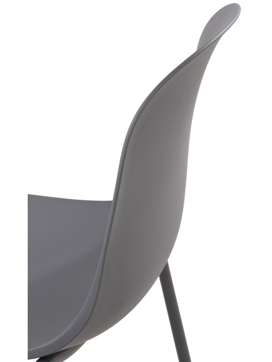 2 tuolin setti Hardin, tummanharmaa