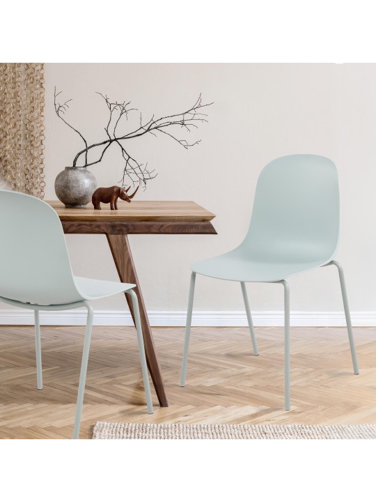 2 tuolin setti Hardin, turkoosi