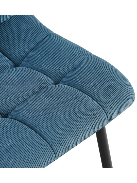 Ruokapöydän tuoli Antibes Cord, sininen