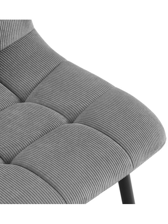 Ruokapöydän tuoli Antibes Cord, harmaa