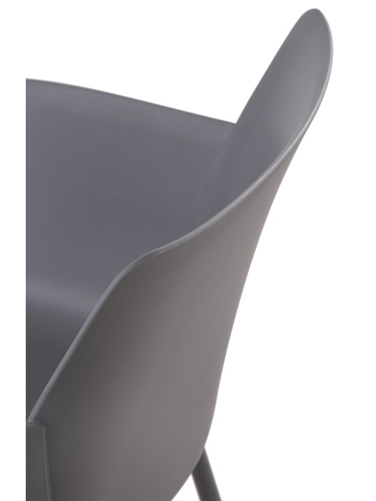 2 tuolin setti Alpena, tummanharmaa