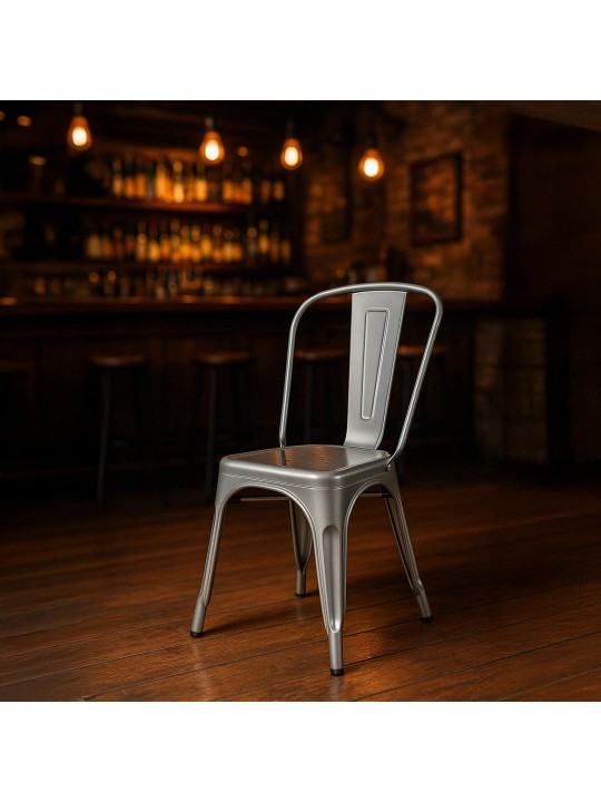 4 tuolin setti Benedikt, hopea