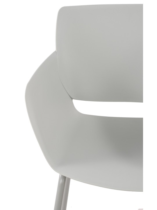 2 tuolin setti Alpena, vaaleanharmaa